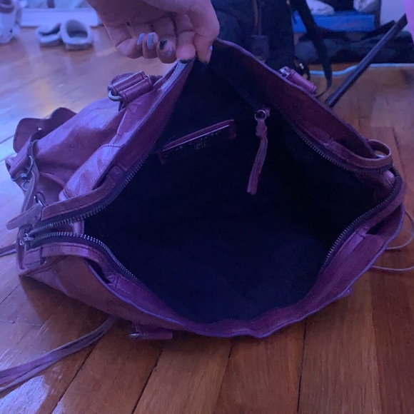 *SPECIAL EDITION* BALENCIAGA VIOLET LEATHER CITY BAG - Picture 7 of 9